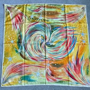Hermès ‘Feux du Ciel’ Silk Scarf 90 cm Excellent Condition